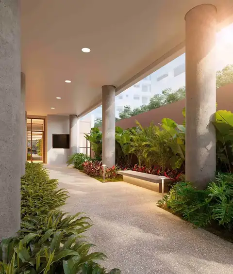 Acesso e portaria do Garden Design